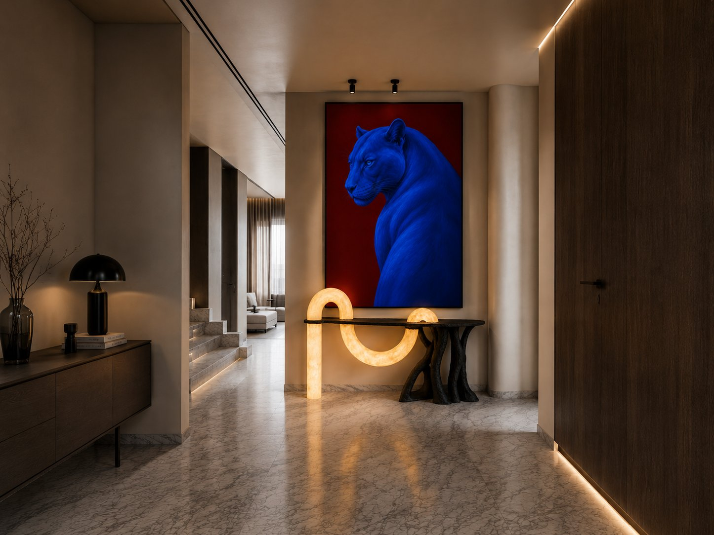 Animal Icons: Cobalt Panther