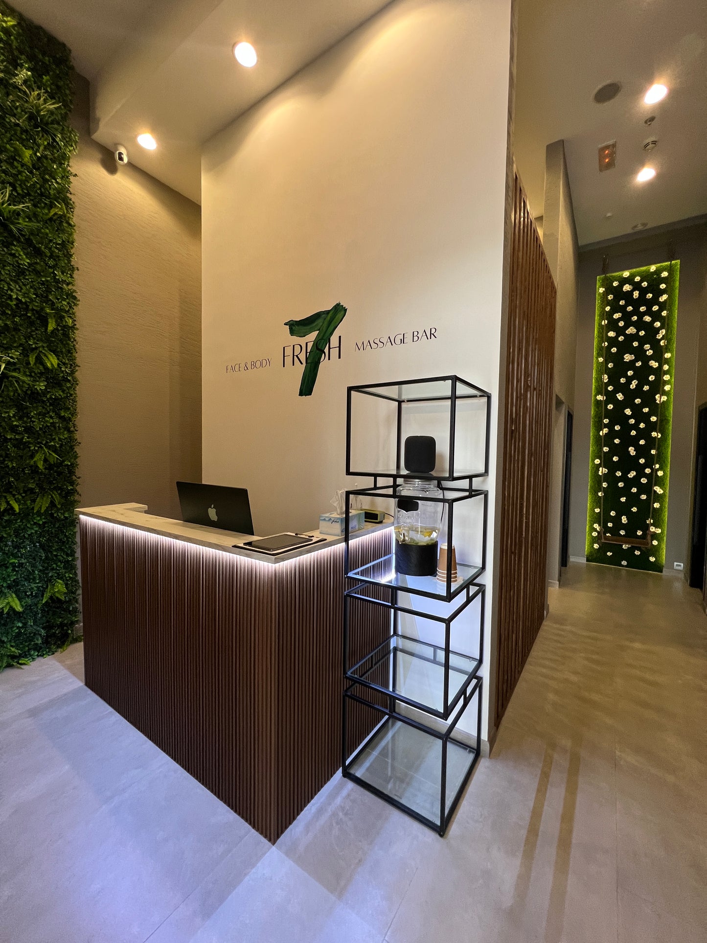 Interior & Exterior Branding, Wall Art & Logo Installation "Fresh 7 Massage Center"
