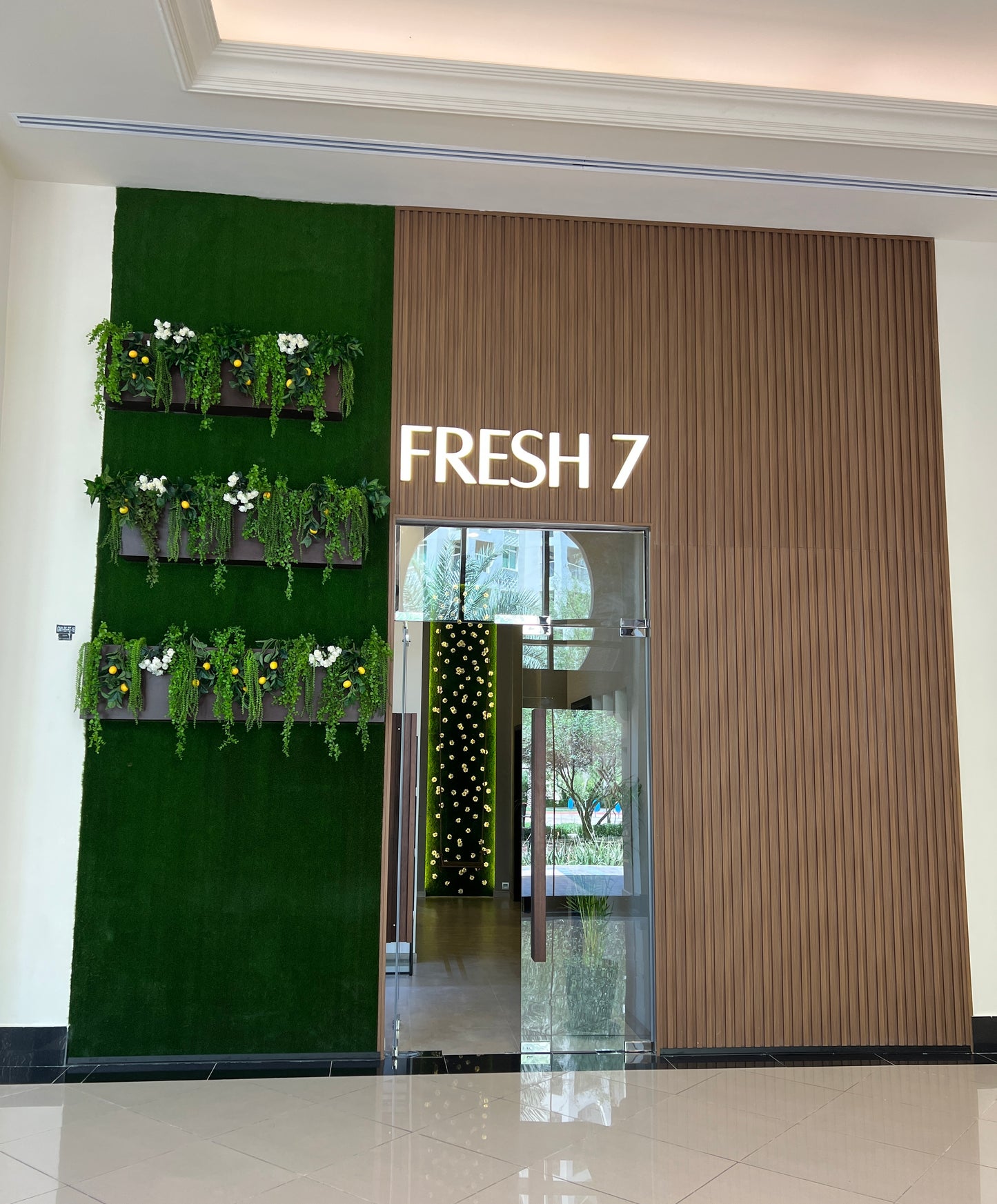 Interior & Exterior Branding, Wall Art & Logo Installation "Fresh 7 Massage Center"