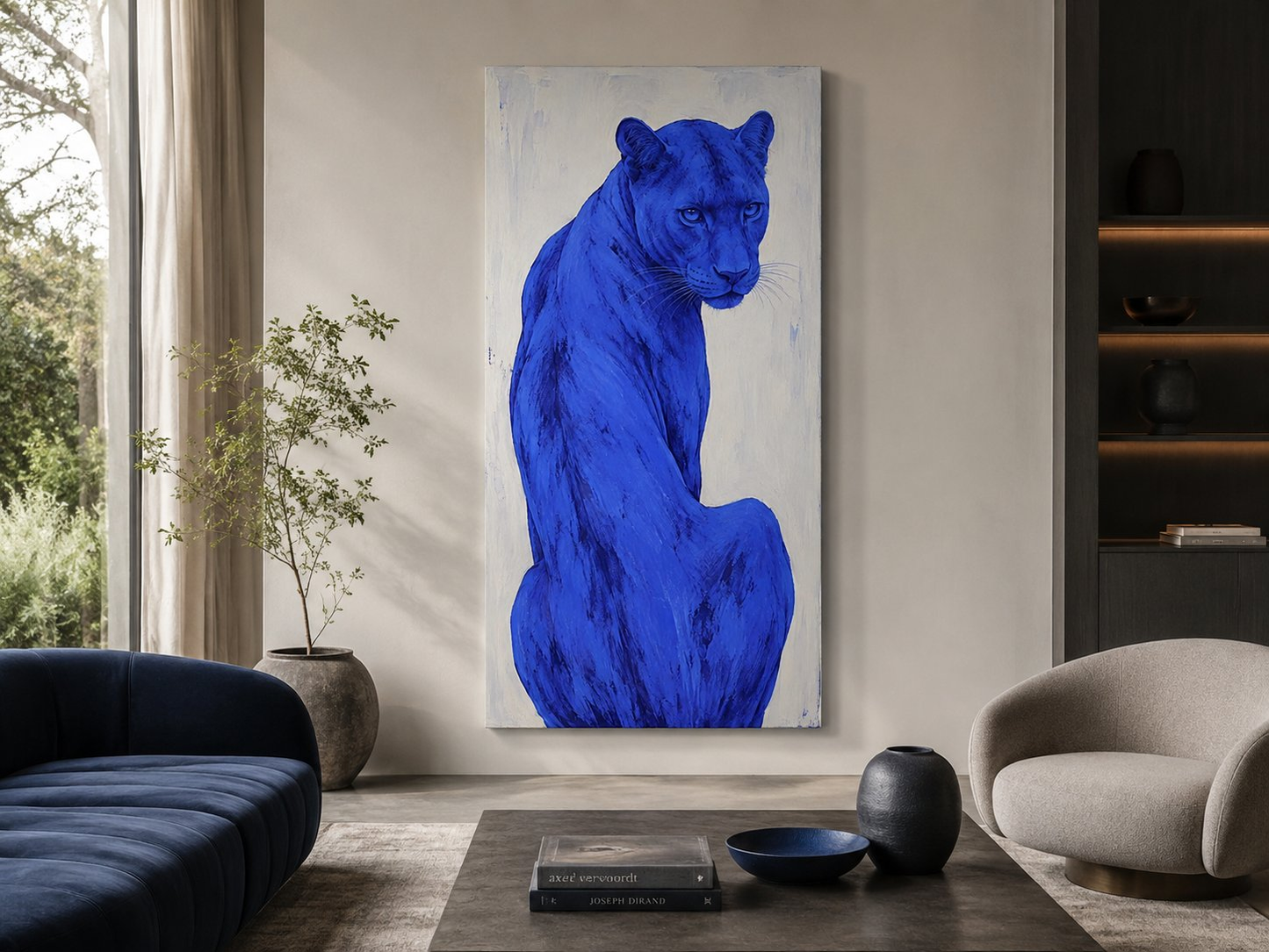 Animal Icons: Blue Panther