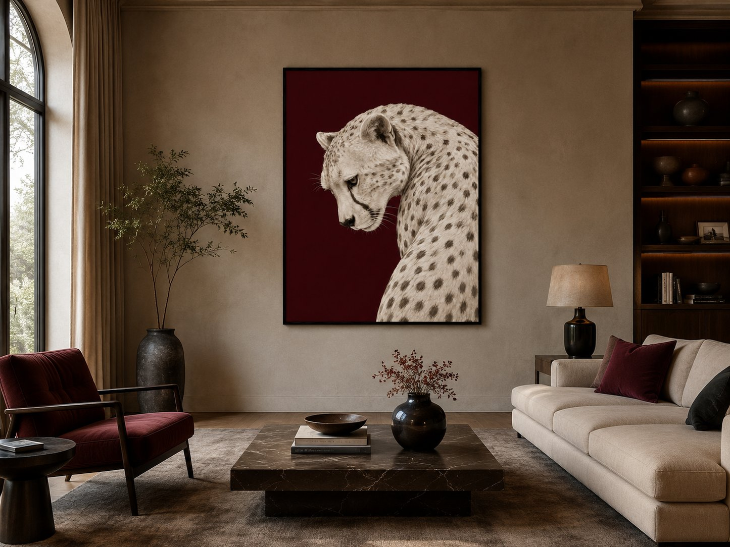 Animal Icons: White Leopard