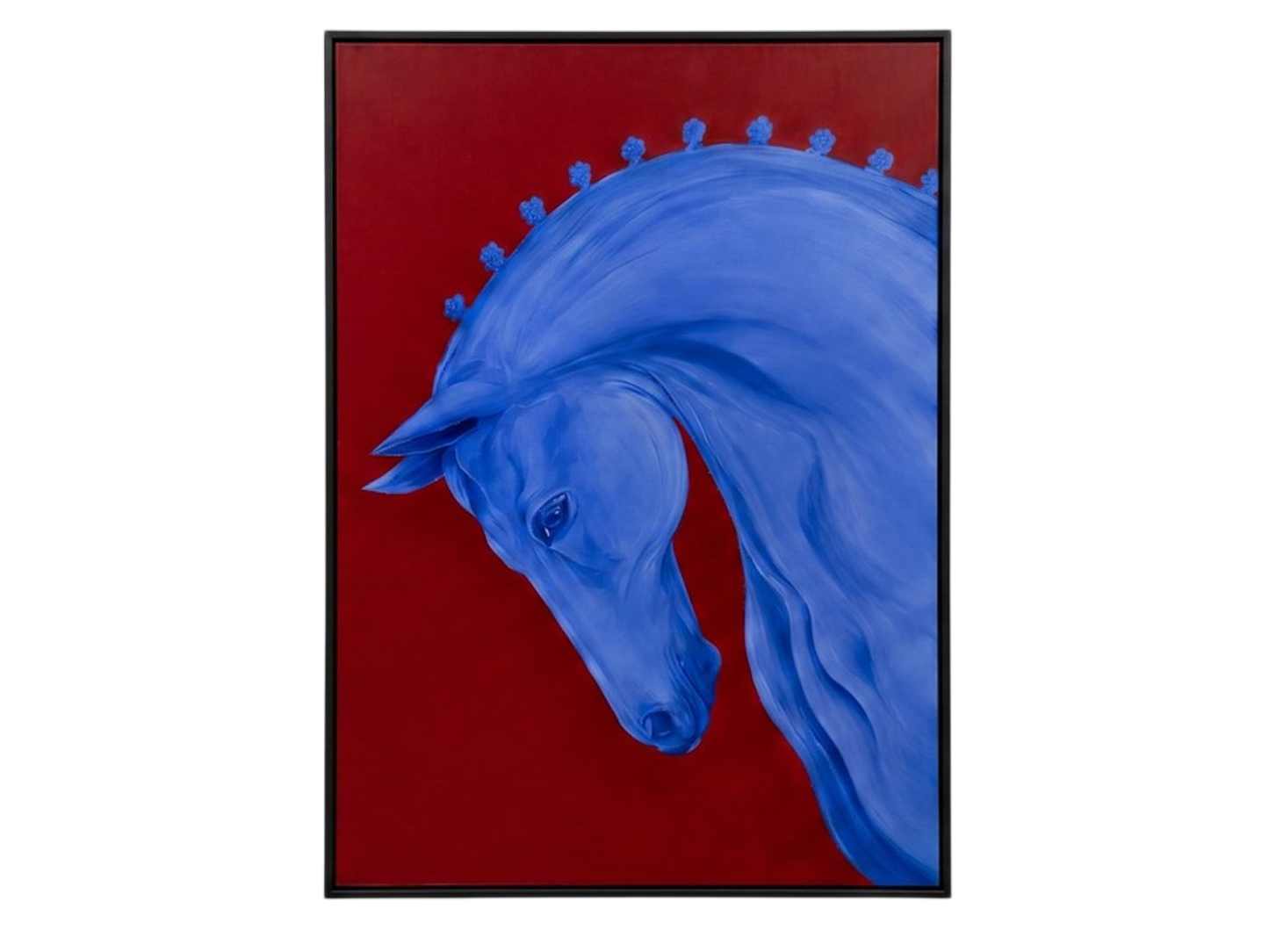 Animal Icons: Blue Horse