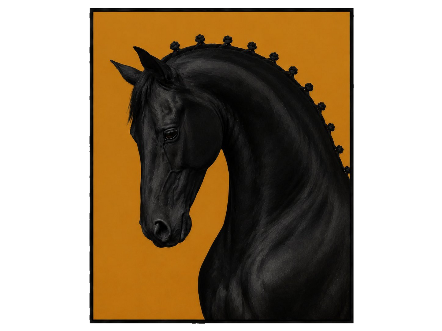 Animal Icons: Black Horse